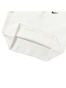 Nike Women's AS W NSW ESSNTL SS POLO CRP TO Soft & Comfortable Sports Casual Wear DV7885-133 - Sail White/Black - View 5