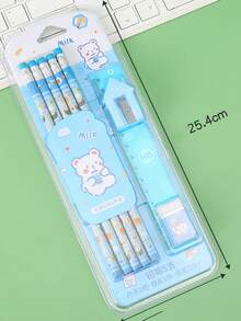 8pcs Pencil Stationery Set, Back To School Gift For Teenagers, School Supplies - A - View 2