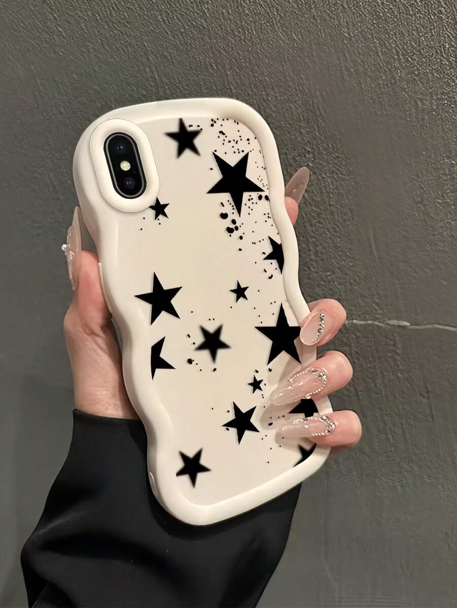1件 Y2K 星星圖案馬卡龍多巴胺色軟 TPU 波浪邊手機殼,相容 Galaxy A03 A04 A05 A06 A11 A12 A13 A14 A15 A16 A20S A21S A22 A23 A24 A25 A26 A31 A32 A33 A34 A35 A36 A50 A51 A52 A53 A54 A55 A56 A73 S20FE S21FE S22 S22U S23 S23+ S23U S233FE S24 S24+ S24U S25 S25+ S25U/ Note 11 Note 12 Note 13 Note 14 /Samrt/Honor/Y7 Y9/Ealme C53 C55 - 杏色 - 查看 1