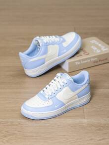 Nike Women's W AIR FORCE 1 '07 Summer New Light Blue Colorblock Casual Skate Shoes IV3222-400 - IV3222-400 - View 3