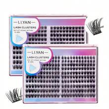 240PCS Lash Clusters, DIY Eyelash Extension Kit, 10-16mm Lash Cluster Length, Eyelash Extension Tools, Convenient For Home Use. - 白色 - 查看 4
