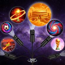 USB Powered LED Sports Football Projection Lamp, Football Projection Wall Decor Light, Photo Background Decor Light, 360° Rotatable Decoration Lamp, Ceiling Decor For Valentine's Day Proposal Wedding, Camping, Halloween - USB Plug-in Projector Light - Sports Football - View 3