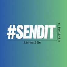 1pc SENDIT Departure Vinyl Decal Sticker For Truck, Laptop, Funny Car Body Window Decal, Sticker Decoration For Wall - A - View 2