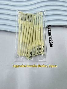 1/2/3/5件装鼻毛修剪器，双面刀片，二合一手动鼻毛修剪器，360°旋转鼻毛剃刀，便携式美容仪，男女通用，温和面部毛发去除工具，精准修剪 - 升級款 - 查看 20