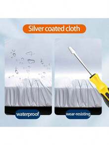 Multi-Size Thickened Oxford Cloth Car Cover, Full Coverage Design, Dust-Proof, Sun-Proof, Rain & Snow-Proof, All-Season Universal Car Cover, Suitable For Outdoor Parking, UV-Resistant And Heat-Insulating - Black - View 10