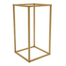12Pcs Gold Metal Rectangular Flower Stand, 3 Sizes Geometric Wedding Centerpiece Pillar 22LBS Load Steel Floral Rack For Party Event Table Decor - Gold - 12pcs - View 7
