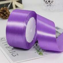 1 Roll 4cm Ribbon For Flower Bouquet Rose Decoration, Handmade DIY Braided Rope Gift Red Satin Ribbon (25 Yards/Roll) - Multicolor - View 31