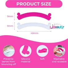 Libeauty 2+1 對睫毛提升墊，睫毛捲翹棒，矽膠睫毛護罩，美妝工具，睫毛捲翹配件，沙龍使用 - 彩色 - 查看 8