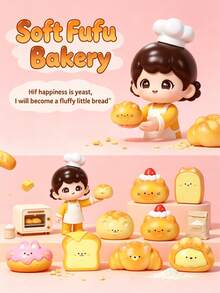 1 Piece Of Cute Bread Shaped Collectible Ornaments, Perfect For Home And Office Decoration - View 7