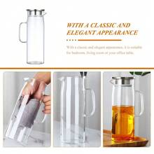 [Large Capacity Ice Bucket] 1pc Large Capacity Polycarbonate Ice Bucket - Beverage Pitcher With Filter Lid And Easy Pour Spout - Durable And Transparent - Clear - View 6