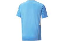 Puma Letter Print Crew Neck Short Sleeve T-Shirt Blue Tops Men - 彩色 - 查看 2