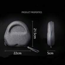 1 túi đựng tai nghe vỏ cứng, tương thích với tai nghe Bluetooth chụp tai Apple Max, hộp bảo vệ lưu trữ, trang trí phòng ngủ, quay lại trường học - Xem 5