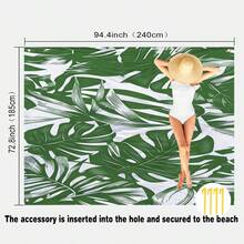 1 Stück Oversized sandabweisendes schnelltrocknendes Strandtuch, geeignet für 1-3 Erwachsene - leichtes, strapazierfähiges Polyestergewebe - perfekt für Reisen, Camping, Wandern und Lässig am Strand, Strandmatte, Picknickdecke Camping Unterlage - Verschiedenfarbig - Übersicht 12