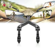 2pcs Adjustable Bicycle Rearview Mirrors, 360° Rotating Wide Angle Safety Mirror, Built-In High Definition Glass, Comes With Complete Installation Tools, Universal Handlebar Accessory For Mountain Bikes - Multicolor - View 1