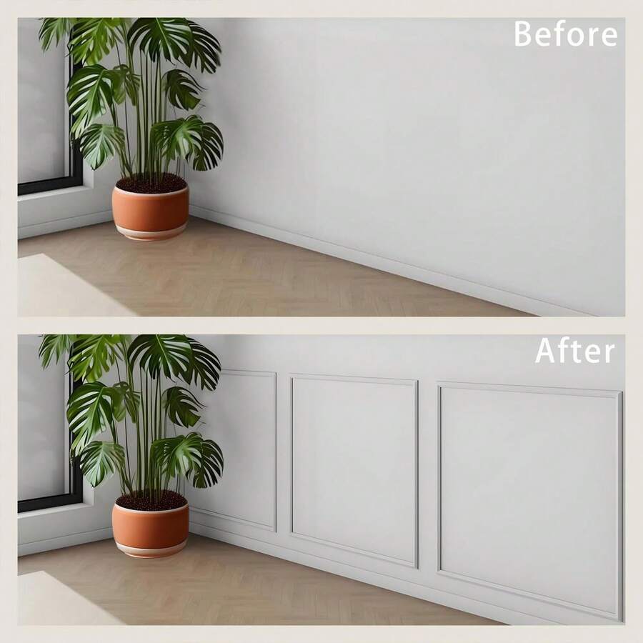 Self-Adhesive Wall Decor Line, Easy Installation, High-Strength Material