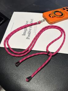 Cordón universal de unicolor para teléfono, largo ajustable tipo halter, cadena de teléfono multifuncional unisex para llevar cruzado, cordón de teléfono duradero antirrobo, cordón de teléfono multifuncional, longitud ajustable - Multicolor - Ver 1