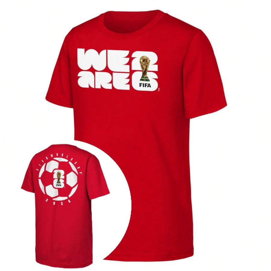 FIFA World Cup 2026 ™ We Are 26 Emblem Red Tee - Red - View 1