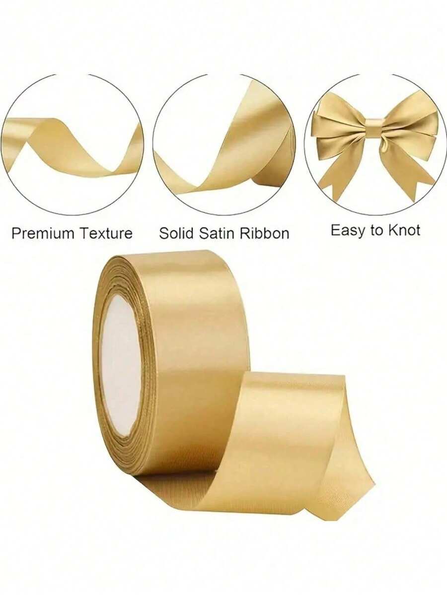 1 Roll 22m Multicolor Glitter Satin Ribbon, Gift Box Packaging Ribbon, Bouquet Tie, Hair Accessory Material, Christmas Wedding Party DIY Handmade Wreath Bow, Holiday Packaging Decoration Ribbon, Holiday Gift Wrapping Ribbon, National Day, Back To School Season, School Opening Season Gift Wrapping Ribbon