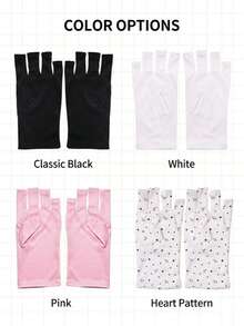 1 Pair UV Protection Gloves For Nail Lamps, Anti-UV Sun Protection Gloves For Gel Nails, Full Finger Nail Safety Gloves, Professional Nail Accessories For UV/LED Lamp Protection, Sunscreen, Sunshade, Driving, Outdoor Travel, Perfect For Nail Technicians, DIY Enthusiasts, Beauty Lovers, Great Gift For Valentine's Day And Mother's Day - Pink - View 10