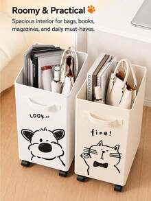 Under-Desk Rolling Storage Cart - Essential For Mobile Office Organization, Perfect Gift For Mother's Day, Father's Day, Thanksgiving And Other Holidays - Multicolor - View 5