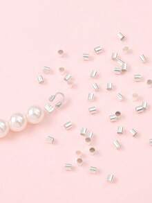 500/1000/2000pcs 2mm Spacer Beads - Durable And Versatile, Suitable For DIY Necklace And Bracelet Jewelry Making, Convenient Handmade Experience - Positioning Beads - View 4