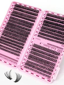 640pcs DD Curl Single Lash Clusters, High Capacity Lash Tray, Beginner Friendly, Soft And Fluffy, Create Natural Look, Easy DIY Segmented Lashes At Home, Long-Lasting And Voluminous, Portable Convenient Lash Tray, Suitable For Fox Eye/Cat Eye Makeup, Stage Makeup, Easy To Use, Perfect For Daily, Wedding, Party, Outdoor Activities, Travel, Carnival, Music Festival And More - D - View 5