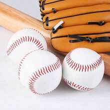1 pieza Pelota de béisbol sólida de 9 pulgadas, para entrenamiento de lanzamiento de béisbol. Capa exterior hecha de material PU, capa interior hecha de material de goma de espuma - Multicolor - Ver 5