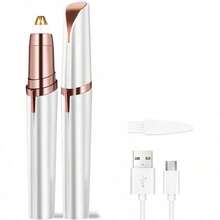 Electric Eyebrow Trimmer, Suitable For Women, Unisex Body Hair Remover, USB Rechargeable, Lithium Battery, Multi-Use For Eyebrows, Nose, Lips, Rechargeable Automatic Eyebrow Trimmer For Beginners - A - View 12