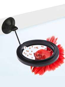 Black Fish Feeding Ring, Circular Feeder Design, No Battery Required - Black - View 1