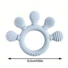 Hand-Shaped Baby Teether Silicone Anti-Hand Biting Teething Toy For Infants And Toddlers - Multicolor - View 8
