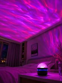 1pc Northern Lights Atmosphere Projection Lamp, Colorful Galaxy Star Sky Projector With Remote Control, Adjustable Brightness, Type-C Powered, Suitable For Bedroom, Home Theater, Camping And Wedding Decoration - Multi-color light - View 7