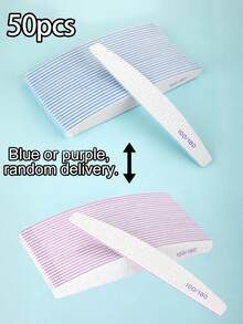 25pcs (Optional 80/80, 100/180) Nail Files, Acrylic Nail Sanding Boards, Professional Manicure Tools, Suitable For Home & Salon, Durable Double-Sided - Multicolor - View 17