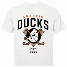 Camiseta de verano para hombre, camisa de manga corta, unisex para hombre y mujer, camisa de diseño moderno, diseño de cultura de hockey, camiseta deportiva de manga corta - Blanco - Ver 1
