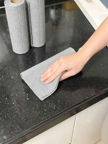 1/3 Roll Reusable Super Absorbent Microfiber Cleaning Cloth - 7.9x7.9 Inches (20x20cm), With Holes, Super Absorbent, Scratch-Resistant, Machine Washable, Multi-Purpose Cleaning Towel For Home, Kitchen, Restaurant, Car Detailing - Multicolor - View 3