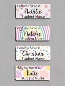 Personalisierter Acryl-Namensschild, anpassbarer Name und Text, personalisierter Arbeits- und Veranstaltungs-Ausweis, maßgeschneidertes professionelles Accessoire, Regenbogen-Acryl-Namensschild, wiederverwendbar, langanhaltend, geeignet für den täglichen Gebrauch, ideal für Konferenzen, Arbeitsveranstaltungen und Unternehmensidentität, elegant und vielseitig, modisches Accessoire, perfektes Geschenk für Freund, Freundin, Familie, Freunde - Verschiedenfarbig - Übersicht 9