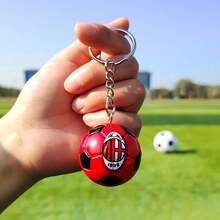 FIFA World Cup Premier League La Liga Club Mini Football Keychain, Real Madrid Liverpool Chelsea Team Logo Pendant, Fan Merchandise Gift, Bag Charm Accessory - View 16