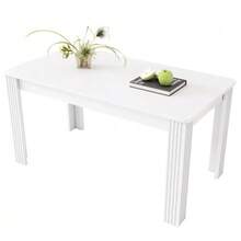 Dining Table, Contemporary Dining Table, Sturdy Dining Table, Four-Legged Table, Oak Table, Rectangular Dining Table, Coffee/Leisure Table, Modern And Minimalist Dining Table - 白色 - 查看 1