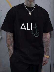 Outdoors, Home, With Stylish 2D Print, Stretchy And Comfortable, Ideal For Sports, Travel And Casual Everyday Wear - Regular Fit, Crew Neck, Knit Fabric, Versatile T-Shirt For All - [紅色的] - 查看 8