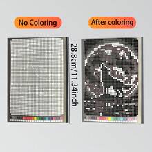 32 Pcs Children's DIY Painting & Coloring Books, Grid Pattern Educational Activity Books, Creative Gifts Suitable For Boys And Girls - Multicolor - View 3