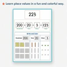 Lachilly 10pcs Math Whiteboard With Number Chart And Number Line, Math Teaching Aids Educational Supplies, Home School Classroom Resources Educational Toys - Multicolor - View 10