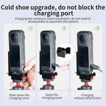 Magnetic Quick-Release Base Quick-Mount Bracket Compatible With Insta360 X5/X4/X3 Panoramic Cameras Vertical Horizontal Shooting Magnetic Quick-Release Bracket And Quick-Mount Base Kit - View 4