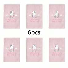 Miniso Handuk Kartun Miffy Bunny, Daisy & Karakter Lainnya, Terbuat dari Katun Murni Lembut, Tersedia dalam Kemasan 1, 2, 3, 4, 5, dan 6 Buah, Sempurna untuk Kamar Mandi & Penggunaan di Rumah - warna - View 6