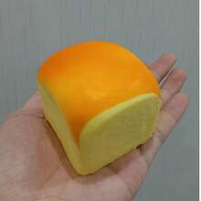 Squeezable Stress Relief Thick Baking Cheese Bread Toy, Creative Slow Rebound Stress Relief Small Gift For Friends And Family, Let Surprise Burst Instantly, Toy, Sensory Toy - Multicolor - View 6