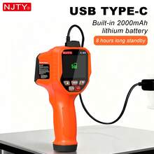 NJTY S-M8 Handheld Infrared Thermal Imager, 32*32 Infrared Camera, -20℃~800℃ Range, Type-C 2000mAh Rechargeable Battery, 6 Languages, 8GB Storage, Adjustable Emissivity And Temperature Alarm, Suitable For Underfloor Heating, Electrical And Industrial Equipment Fault Detection - Coral Orange - View 8