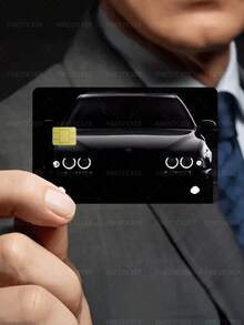 1pc Black Racing Credit Card Cover Sticker Protective Card Sleeve, PVC Material Anti-Fingerprint Durable Scratch-Resistant Wear-Resistant Skin, Party Birthday Gift, Suitable For Men And Women, Small Chip Card, Bank Card, Credit Card, Transit Card, Key Card, Student Campus Card Personalized DIY, Privacy Protection - Multicolor - View 6