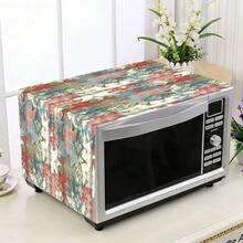 1 pieza Funda antipolvo para microondas, Funda antipolvo para estante de horno doméstico, Funda antipolvo lavable, Funda antipolvo para máquina de alimentos doméstica, Funda antipolvo y resistente a manchas para gabinete de almacenamiento de cocina - cubrir - Ver 4