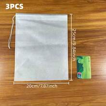 Non-Woven Fabric Filter Bags, Designed For Single-Use Filtration, Perfect For Separating Marinade Seasonings And Residue, With Drawstring Closure Design, Can Also Be Used As Tea Bags - Multicolor - View 10