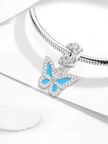 1pc Flower & Butterfly Pendant Suitable For DIY Bracelet, Necklace Jewelry Making, Great Gift For Women And Girls - Beads - View 9
