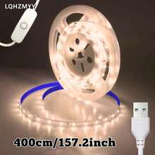 LQHZMYY 12V 按鈕開關控制 LED 燈條 USB 插電式 手掃開關感應燈 自黏式燈條 雙色溫可調 臥室電視背光 櫥櫃裝飾畫 聖誕節萬聖節生日太空主題氛圍裝飾燈 - 501開關 - 查看 14