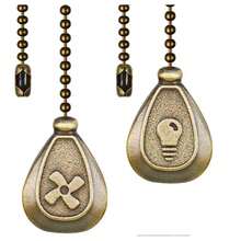 2pcs Water Drop Ceiling Fan Light Extension Pull Chain 13 Inch Decorative Fan Pull Cord Extension Vintage Bulb Fan Pull Chain Extension Ornament With DIY Connector Cuttable - Water Droplets - View 14